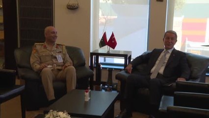 Akar, Libya Genelkurmay Başkanı Haddad'ı kabul etti
