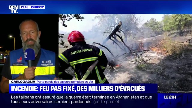 Incendie dans le Var: La nuit va être longue et difficile , selon le porte-parole des sapeurs-pompiers