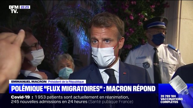 Emmanuel Macron répond à la polémique sur les flux migratoires irréguliers