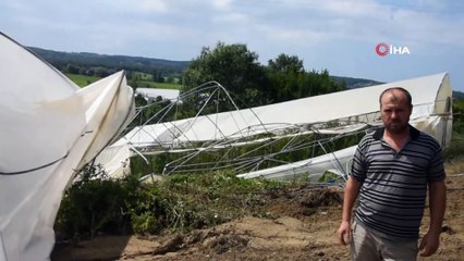 Sinop’ta heyelan seralara zarar verdi