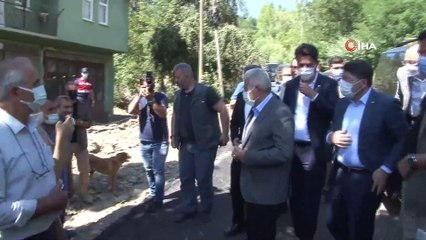 AK Parti Genel Başkan Vekili Binali Yıldırım Sel bölgesinde