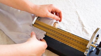 This machine makes pleats for dresses