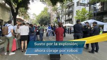 Tras susto por explosión en edificio de Benito Juárez vecinos denuncian robo de sus pertenencias