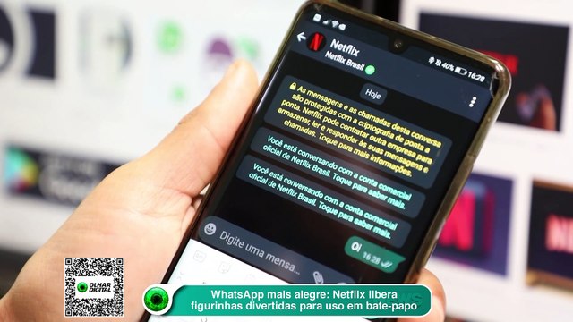WhatsApp mais alegre Netflix libera figurinhas divertidas para uso em bate-papo