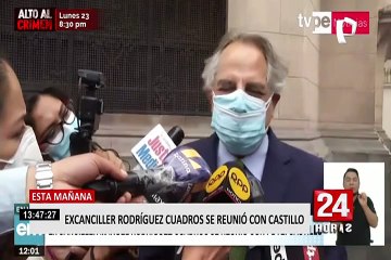 Exministro Rodríguez Cuadros se reunió con Pedro Castillo, luego de presunta renuncia de Héctor Béjar