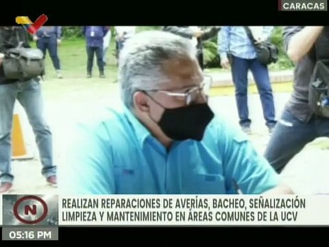 Avanzan los trabajos de rehabilitación, limpieza y mantenimiento de espacios en la UCV