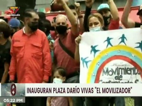 Inaugurada la plaza en honor a Darío Vivas El Movilizador en la avenida Fuerzas Armadas de Caracas