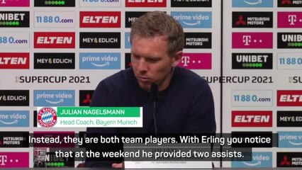 No personal rivalry between Haaland and Lewandowski - Nagelsmann