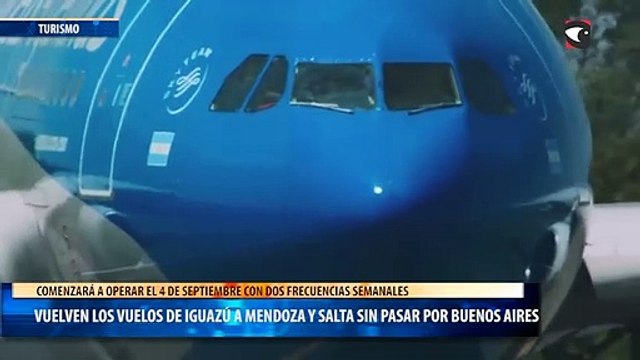 Vuelven los vuelos de Iguazú a Mendoza y Salta sin pasar por Buenos Aires