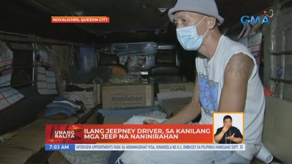 Ilang jeepney driver, sa kanilang mga jeep na naninirahan | UB