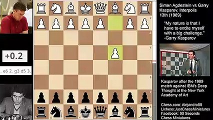 Kasparov traps the Queen of  a former professional soccer striker for the Norway national  team (1989)