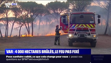 L'incendie dans le Var a touché 6700 hectares, les pompiers ne l'ont pas encore maîtrisé (BFMTV)