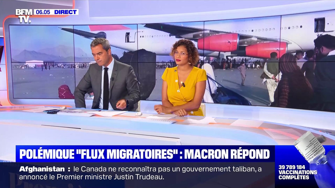 Afghanistan - Regardez Emmanuel Macron très agacé hier soir après la polémique concernant ses propos sur les flux migratoires : "Que tous ceux qui passent leur journée à commenter passent 11 minutes de leur temps à écouter ce que j'ai dit"