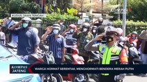 Warga Hormat Serentak, Menghormati Bendera Merah Putih