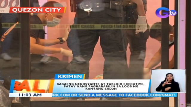 Babaeng negosyante at tabloid executive, patay nang pagbabarilin sa loob ng kanyang salon | BT