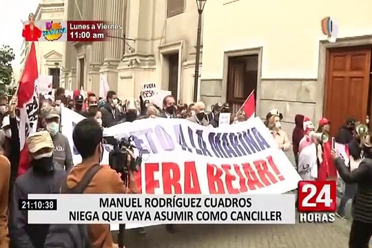 Ex canciller Manuel Rodríguez Cuadros sostuvo reunión con Pedro Castillo