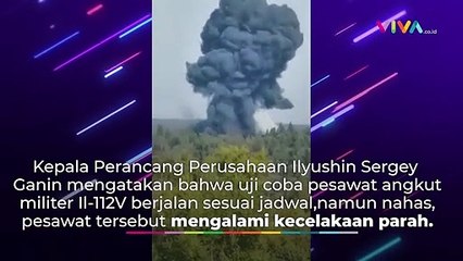 Pesawat Terbaru Militer Rusia Jatuh saat Uji Terbang