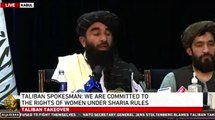 El zasca del portavoz de los talibanes a la prensa estadounidense cuando le preguntan sobre la libertad de expresión