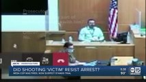 Mesa officer fired, now suspect stands trial