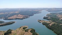 Son 10 yılın en yüksek seviyesine ulaşan Ömerli Barajı görüntülendi