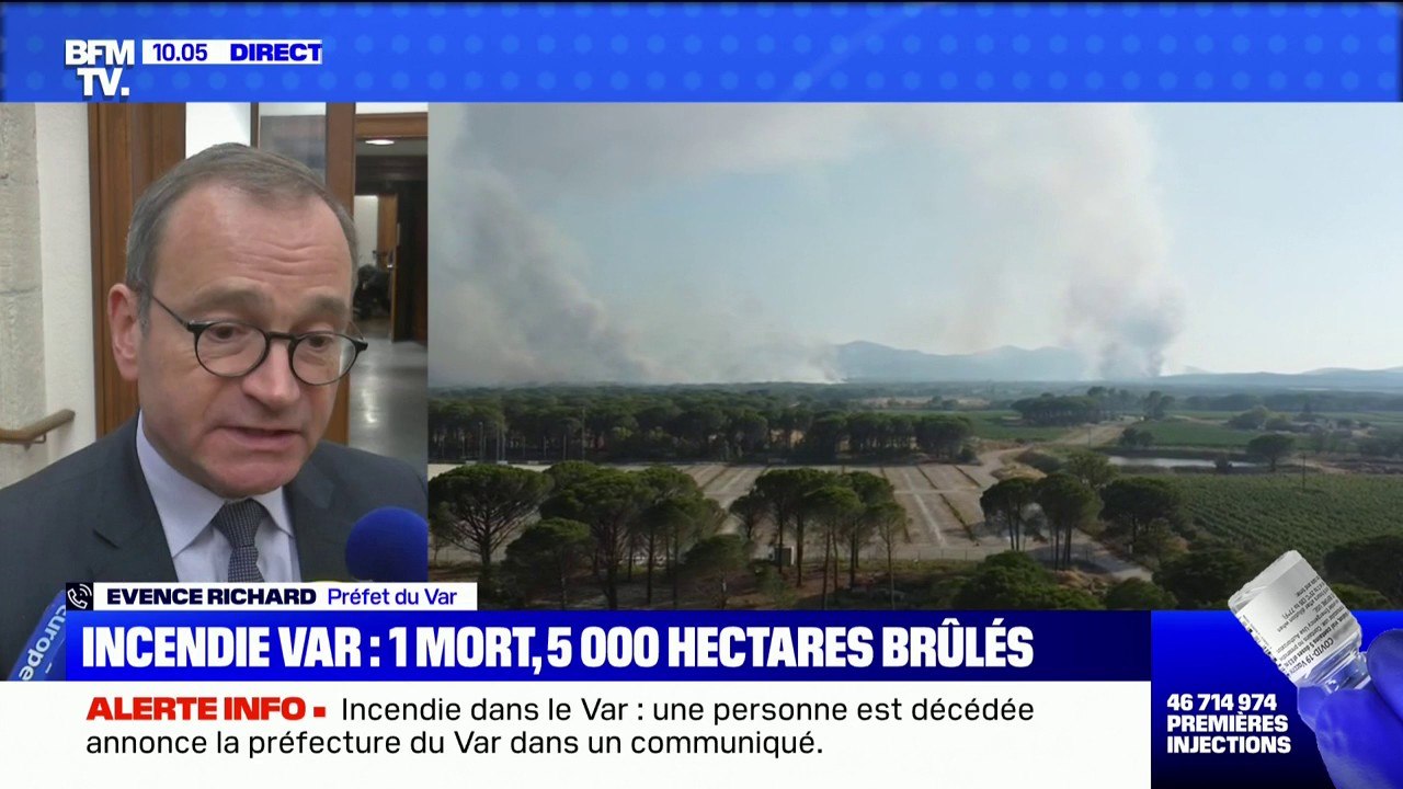 Incendie dans le Var: le préfet du Var assure qu'une "bonne dizaine de milliers de personnes" ont été évacuées