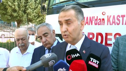 Adıyaman’dan Kastamonu’ya 5 tır yaşam malzemesi