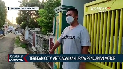 Terekam CCTV, ART Gagalkan Upaya Pelaku Curanmor