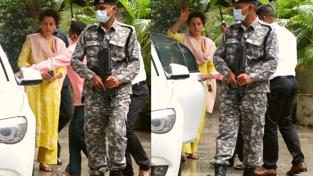 Bollywood Actress Kangana Ranaut Spotted at Bandra | FilmiBeat