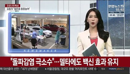 "돌파감염 극소수"…델타 변이에도 백신 효과 유지