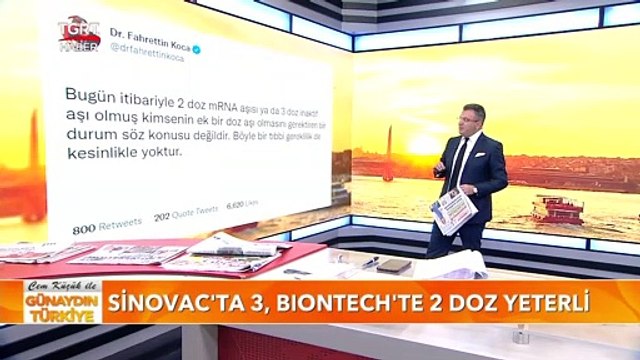 Ek Bir Doz Aşıya Gerek Yok, Bakan Koca Açıkladı | Cem Küçük Yorumluyor