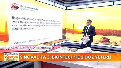 Ek Bir Doz Aşıya Gerek Yok, Bakan Koca Açıkladı | Cem Küçük Yorumluyor