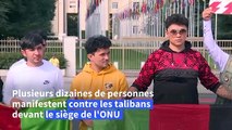 A Genève, des Afghans manifestent contre les talibans devant l'ONU