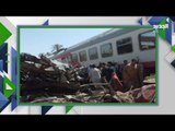 عاجل: أول صور وفيديو لحادثة تصادم قطارين  بمحافظة سوهاج مصر
