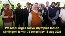 PM Modi urges Tokyo Olympics Indian Contingent to visit 75 schools by 15 Aug 2023