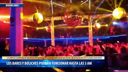 Los bares y boliches podrán funcionar hasta las 3 am