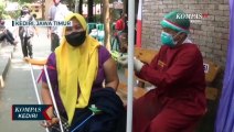 Penyandang Disabilitas Di Kota Kediri Antusias Jalani Vaksinasi Tahap Pertama