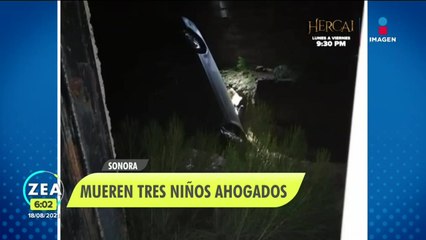 Tres menores de edad murieron ahogados en Sonora