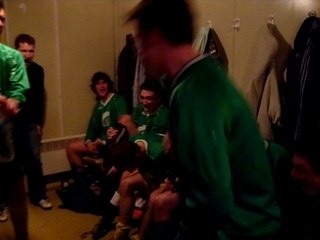 vestiaire rennais après la victoire