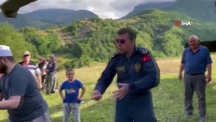 Pilottan örnek davranış: Selzedelerin gönlünü fethetti