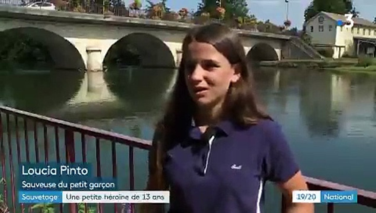 Dordogne - Une jeune fille de 13 ans sauve un enfant de la noyade: "Sans m’en rendre compte, je me suis jetée dans l’eau" - VIDEO