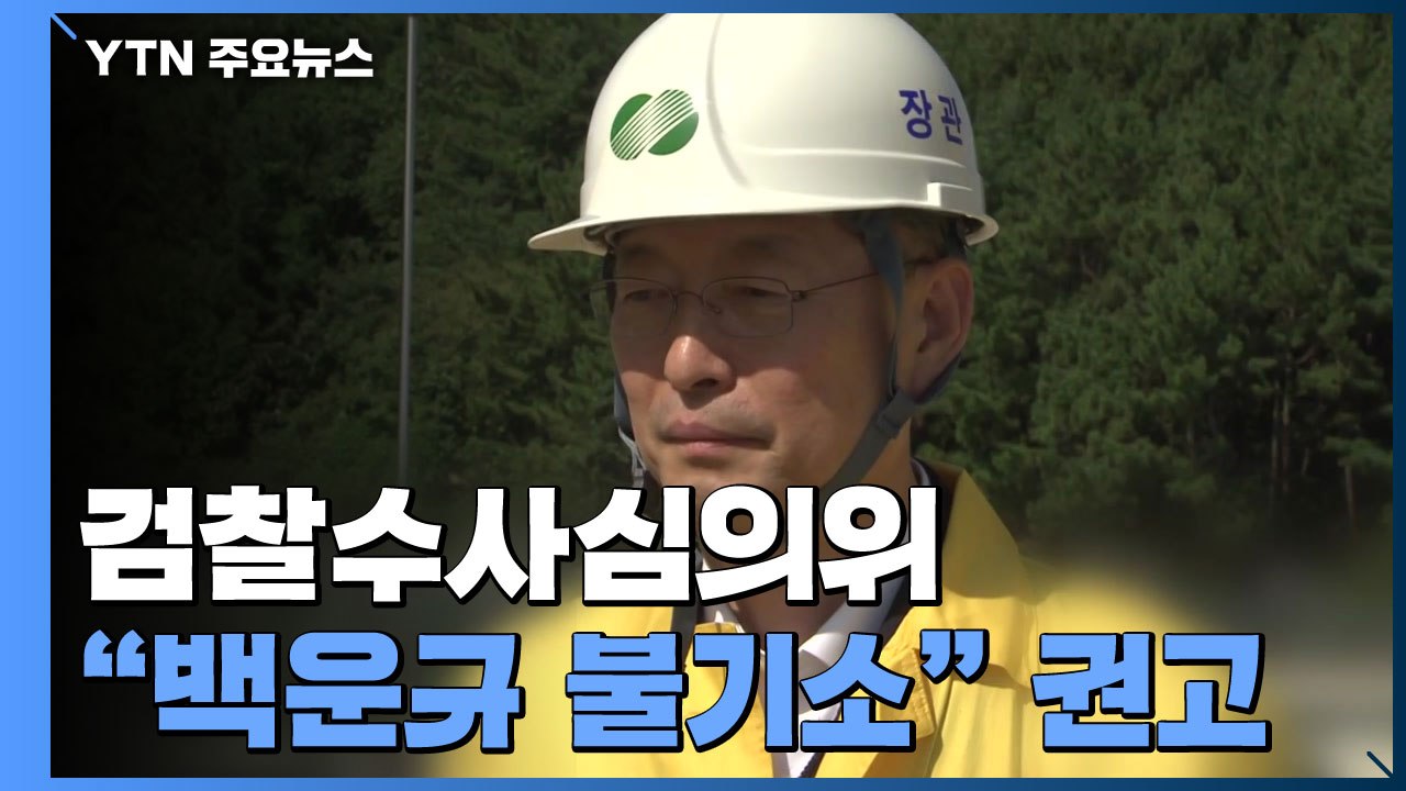 검찰수사심의위, '월성 원전' 백운규 배임교사 불기소 권고 / YTN