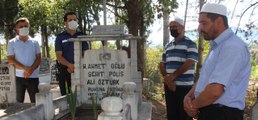 Son dakika haber | Marmara Depremi'nde şehit olan polis memuru mezarı başında anıldı