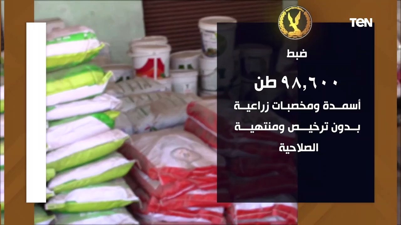 جهود اجهزة وزارة الداخلية فى ضبط جرائم غش مستلزمات الانتاج الزراعي والجرائم التي تضر بالبيئة