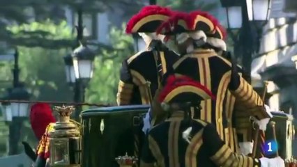 Preparativos carroza y comitiva para la presentación de las Cartas Credenciales