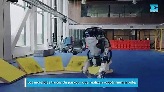 Los increíbles trucos de parkour que realizan robots humanoides