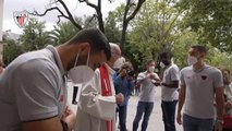 Tradicional ofrenda del Athletic a la Virgen de Begoña