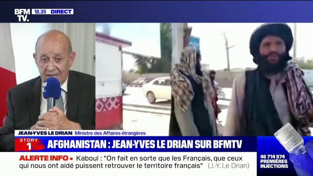 Jean-Yves Le Drian à propos des talibans: Quand on prend le pouvoir par la force, on n'est pas légitime