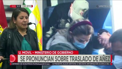 Gobierno brinda informe sobre la situación de Jeanine Añez