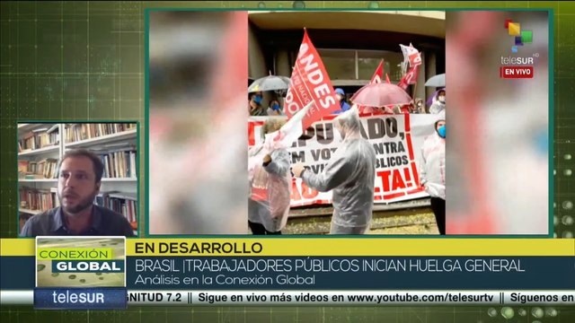 Conexión Global 18-08: Trabajadores públicos inician huelga general en Brasil