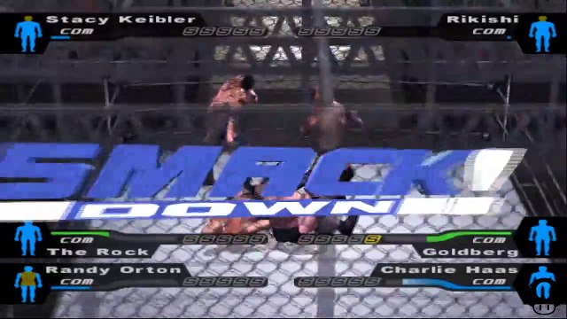 Here Comes the Pain Stacy Keibler vs Rikishi vs The Rock vs Goldberg vs Randy Orton vs Charlie Haas